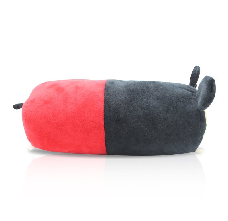 Finex 2 Pcs Set Mickey Minnie Plush Travel Pillow Stackable Long Cushion for Long Flight car Ride Cruise - Image 4